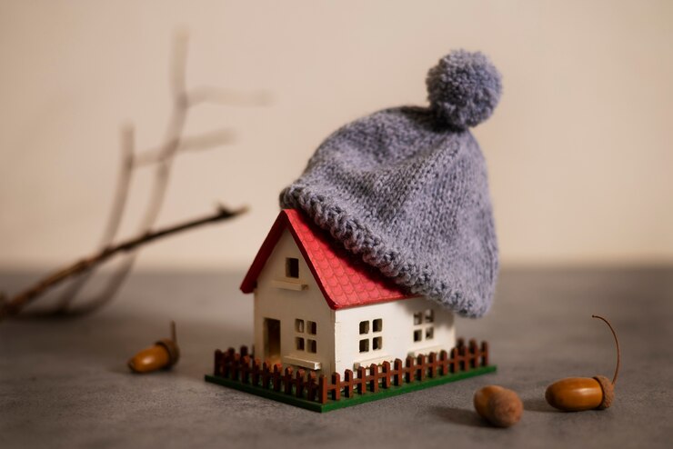 still life cozy house with toys