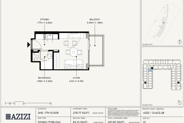 Azizi Wares Studio Floor Plan Azizi Wares Studio Floor Plan