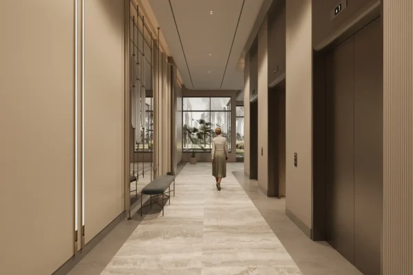 Sanctuary residential lift lobby